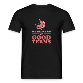Wir haben uns zu guten Konditionen getrennt - Männer T-Shirt - Schwarz - Vorne - AI Model Male 178 light (178cm)