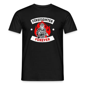 Déclaration des pompiers professionnels - T-shirt homme - noir - Devant - AI Model Male 178 light (178cm)