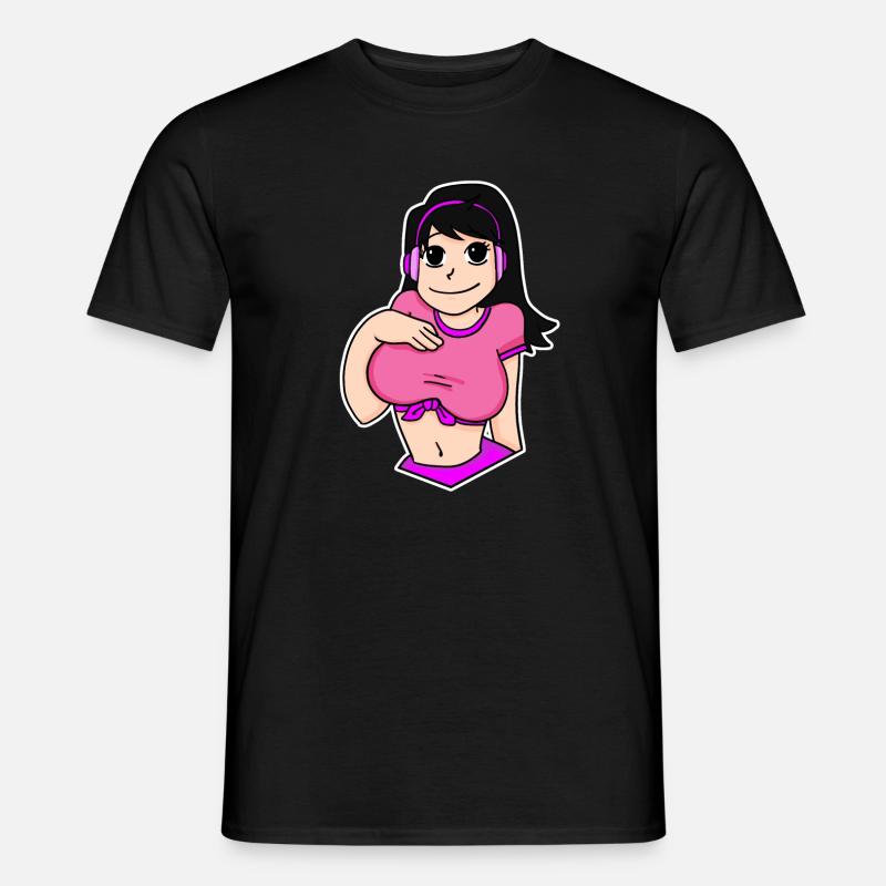 Anime - Männer T-Shirt - Schwarz