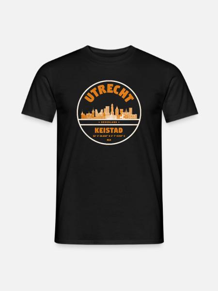 Utrecht Keistad Skyline Roundel - Men's T-Shirt - black