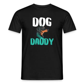 Colorful Daddy Dog Chart - Men's T-Shirt - black - Front - AI Model Male 178 light (178cm)