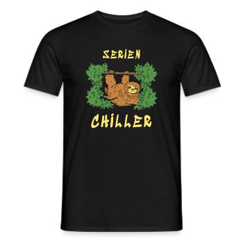 Serien Chiller - Männer T-Shirt - Schwarz - Vorne - AI Model Male 178 light (178cm)