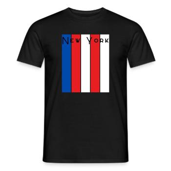 Mot-mot rayé de New York - T-shirt homme - noir - Devant - AI Model Male 178 light (178cm)