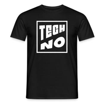 Techno Art Design Musik zu Raver, EDM Festival - Männer T-Shirt - Schwarz - Vorne - AI Model Male 178 light (178cm)