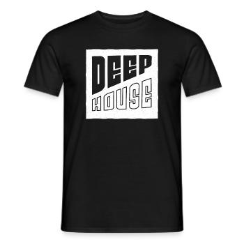 Deep House Art - DJ Geschenk für House EDM Festival - Männer T-Shirt - Schwarz - Vorne - AI Model Male 178 light (178cm)