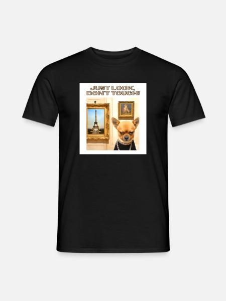 Nur schauen, nicht anfassen - Just Look Dont Touch - Männer T-Shirt - Schwarz