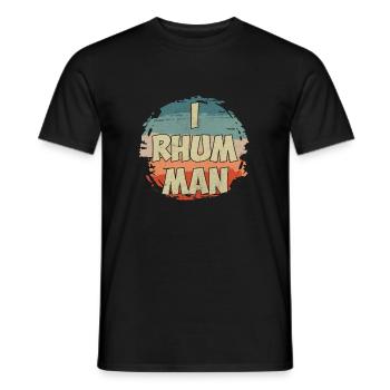 I rhum man - T-shirt homme - noir - Devant - AI Model Male 178 light (178cm)