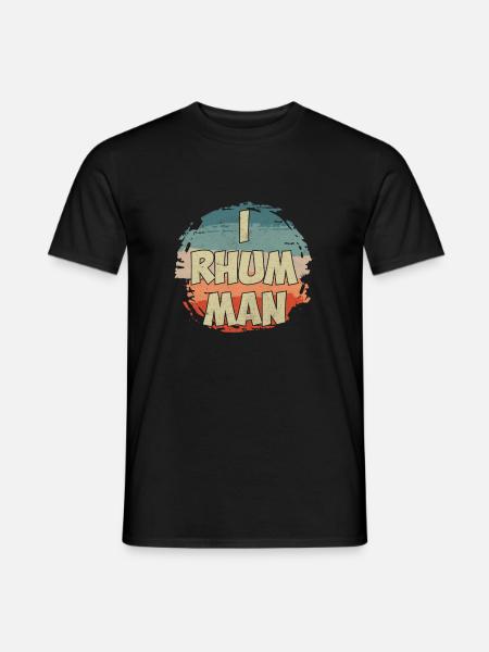I rum man - Men's T-Shirt - black