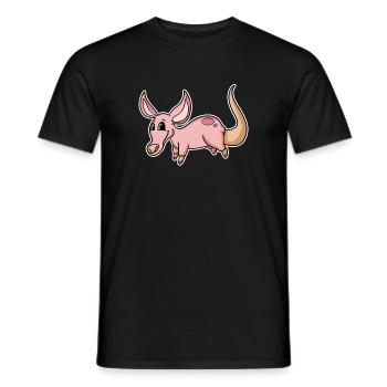 Aardvark - Men's T-Shirt - black - Front - AI Model Male 178 light (178cm)