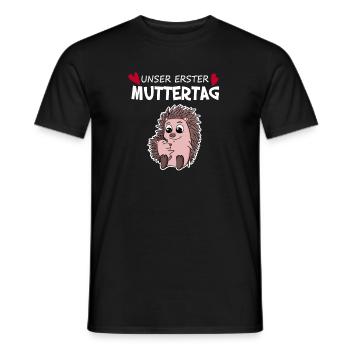 Muttertag - erster Muttertag Geschenk - Männer T-Shirt - Schwarz - Vorne - AI Model Male 178 light (178cm)