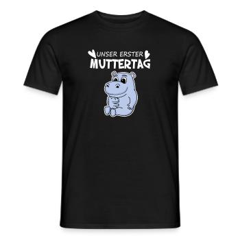Muttertag - erster Muttertag Geschenk - Männer T-Shirt - Schwarz - Vorne - AI Model Male 178 light (178cm)