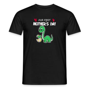 Muttertag - erster Muttertag Geschenk - Männer T-Shirt - Schwarz - Vorne - AI Model Male 178 light (178cm)