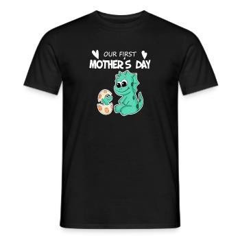 Muttertag - erster Muttertag Geschenk - Männer T-Shirt - Schwarz - Vorne - AI Model Male 178 light (178cm)