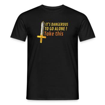 Pixel Schwert Nimm diesen Helden - Männer T-Shirt - Schwarz - Vorne - AI Model Male 178 light (178cm)
