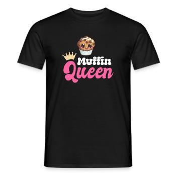 Muffin Baking Baker - T-shirt homme - noir - Devant - AI Model Male 178 light (178cm)