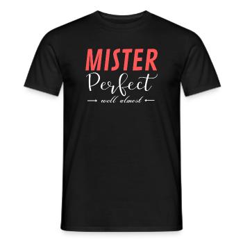 Mister Perfect Well Almost - Men's T-Shirt - black - Front - AI Model Male 178 light (178cm)