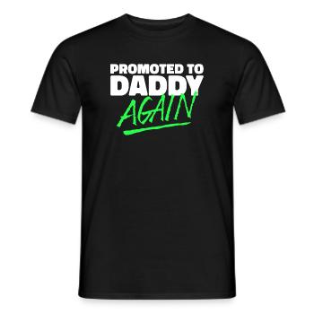 Parents Pregnant Dad Cool Saying Family Happiness - Men's T-Shirt - black - Front - AI Model Male 178 light (178cm)