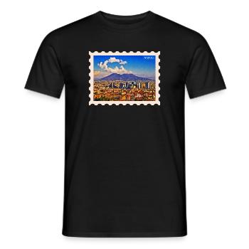 Napoli Skyline Vesuvio - Männer T-Shirt - Schwarz - Vorne - AI Model Male 178 light (178cm)
