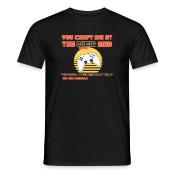 Gamer vs. Arbeit: Console Clash - Männer T-Shirt - Schwarz - Vorne - AI Model Male 178 light (178cm)