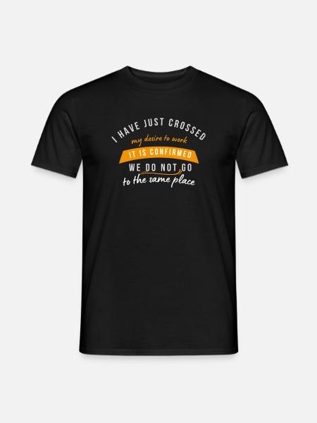 Désirs croisés, nous ne revenons pas - T-shirt homme - noir