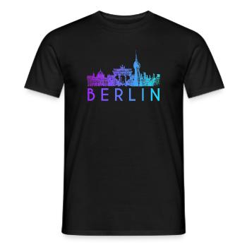 Horizon de Berlin - T-shirt homme - noir - Devant - AI Model Male 178 light (178cm)