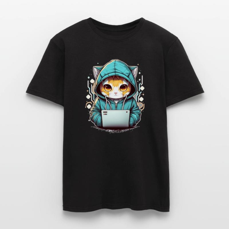 Codage chat T-shirt homme