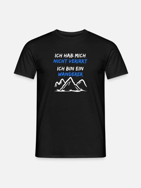 Berggipfel Wanderwege Statement Wandern Wanderer - Männer T-Shirt - Schwarz