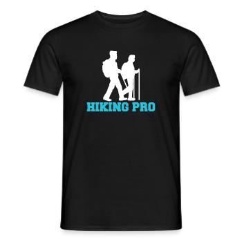 Déclaration de randonnée en montagne - T-shirt homme - noir - Devant - AI Model Male 178 light (178cm)