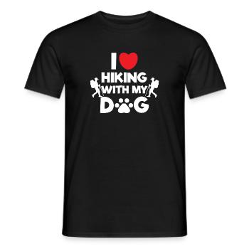 Wanderer Statement Ich Liebe Wandern Klettern Herz - Männer T-Shirt - Schwarz - Vorne - AI Model Male 178 light (178cm)