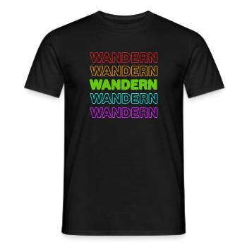 Wandern Natur Spruch Naturliebhaber Bergwanderung - Männer T-Shirt - Schwarz - Vorne - AI Model Male 178 light (178cm)
