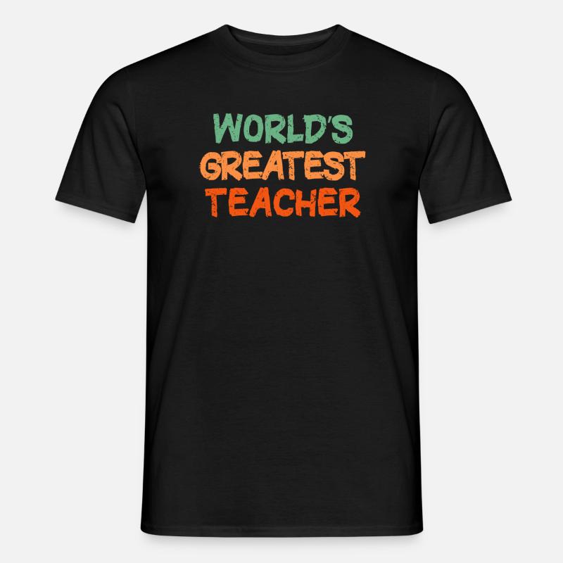 Farbenfrohe handgeschriebene Lehrer-Hommage - Männer T-Shirt - Schwarz