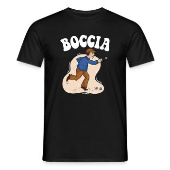 Boccia player Clothing with bocce balls Boccia - Men's T-Shirt - black - Front - AI Model Male 178 light (178cm)