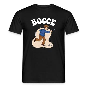 Pétanque Dicton Pétanque avec Jack Bocci Jeu de Pétanque - T-shirt homme - noir - Devant - AI Model Male 178 light (178cm)