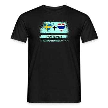 Thailand and Sweden 100% perfect / gift - Men's T-Shirt - black - Front - AI Model Male 178 light (178cm)