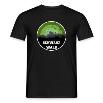 Schwarzwald Skyline - Männer T-Shirt - Schwarz - Vorne - AI Model Male 178 light (178cm)