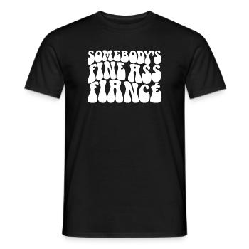 Jemandes feiner Verlobter, Bräutigam zu sein Verlobung - Männer T-Shirt - Schwarz - Vorne - AI Model Male 178 light (178cm)
