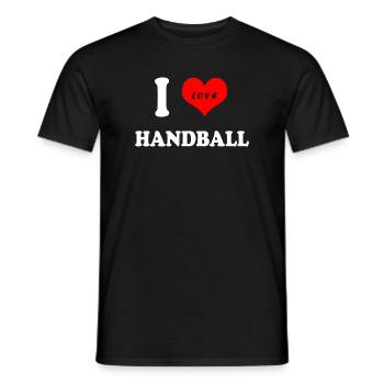 J'adore le handball - T-shirt homme - noir - Devant - AI Model Male 178 light (178cm)