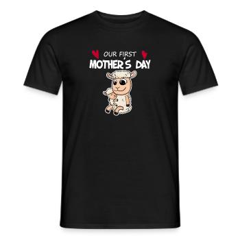 Muttertag - erster Muttertag Geschenk - Männer T-Shirt - Schwarz - Vorne - AI Model Male 178 light (178cm)