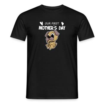 Muttertag - erster Muttertag Geschenk - Männer T-Shirt - Schwarz - Vorne - AI Model Male 178 light (178cm)