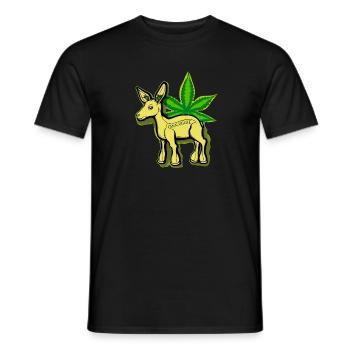 Cannabiche 05 with typo - Men's T-Shirt - black - Front - AI Model Male 178 light (178cm)