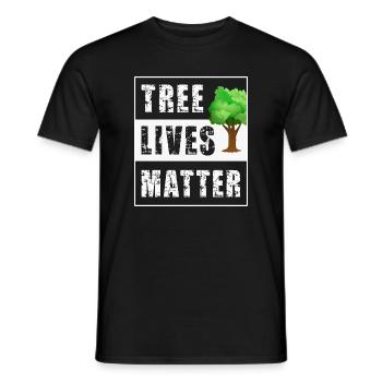 Baum Bäume - Männer T-Shirt - Schwarz - Vorne - AI Model Male 178 light (178cm)