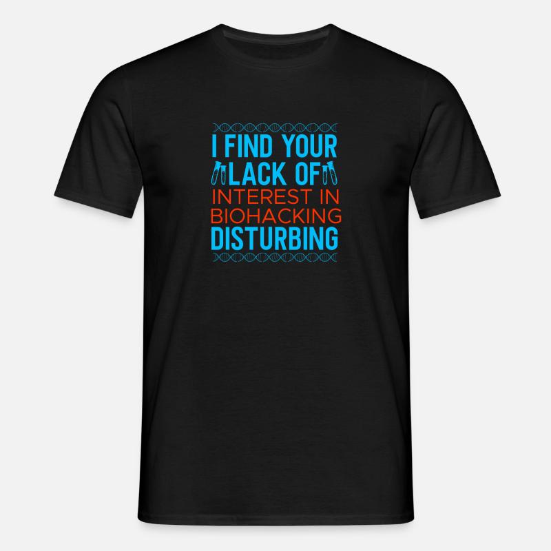 Conception de biohacking - T-shirt Homme - noir
