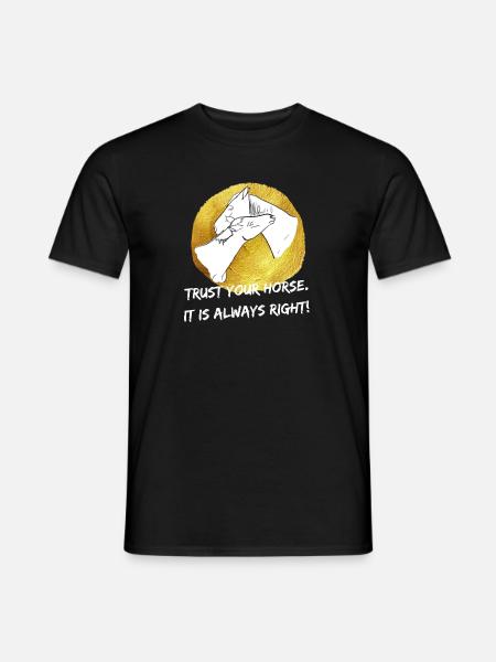 Faites confiance à votre cheval C’est toujours juste 4 - T-shirt homme - noir