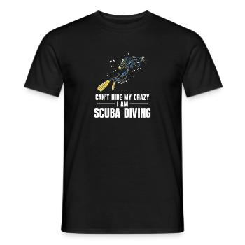 Scuba Diving Design de sports aquatiques - T-shirt homme - noir - Devant - AI Model Male 178 light (178cm)