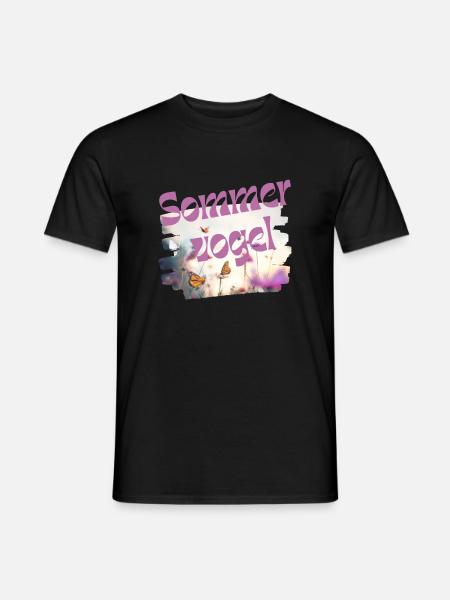 Sommervogel - Schmetterling - Wortschätze - Männer T-Shirt - Schwarz
