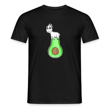 Ziegenbock auf Avocado - Männer T-Shirt - Schwarz - Vorne - AI Model Male 178 light (178cm)