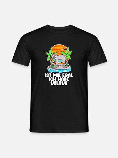 Urlaub Spruch - Ich habe Urlaub lustig - Männer T-Shirt - Schwarz