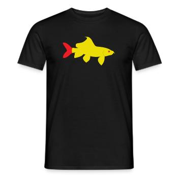 Epalzeorhynchos bicolor rot und gelb - Männer T-Shirt - Schwarz - Vorne - AI Model Male 178 light (178cm)