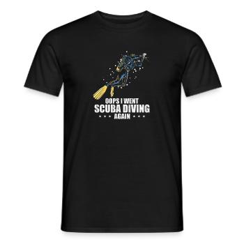 Scuba Diving Dive Design - Men's T-Shirt - black - Front - AI Model Male 178 light (178cm)