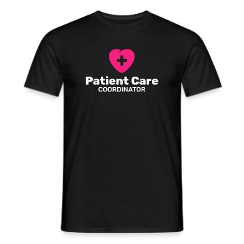 Patient Care Coordinator - Men's T-Shirt - black - Front - AI Model Male 178 light (178cm)